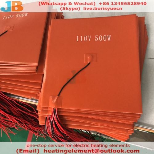 সিলিকন রাবার হিটিং প্যাড ম্যাট হিটার 200pcs ইউকে গ্রাহকের জন্য প্রস্তুত
